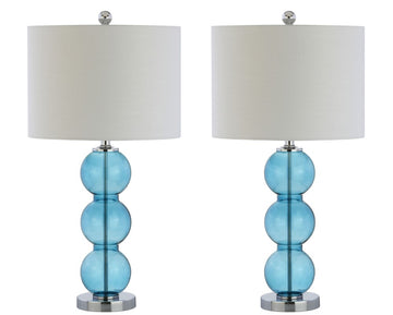 Bella 27" Glass Triple Sphere LED Table Lamp - JONATHAN Y